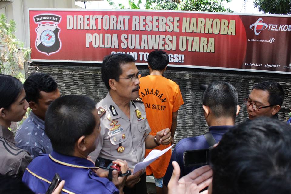 Polda Sulut Tangkap WNA Pengedar Sabu